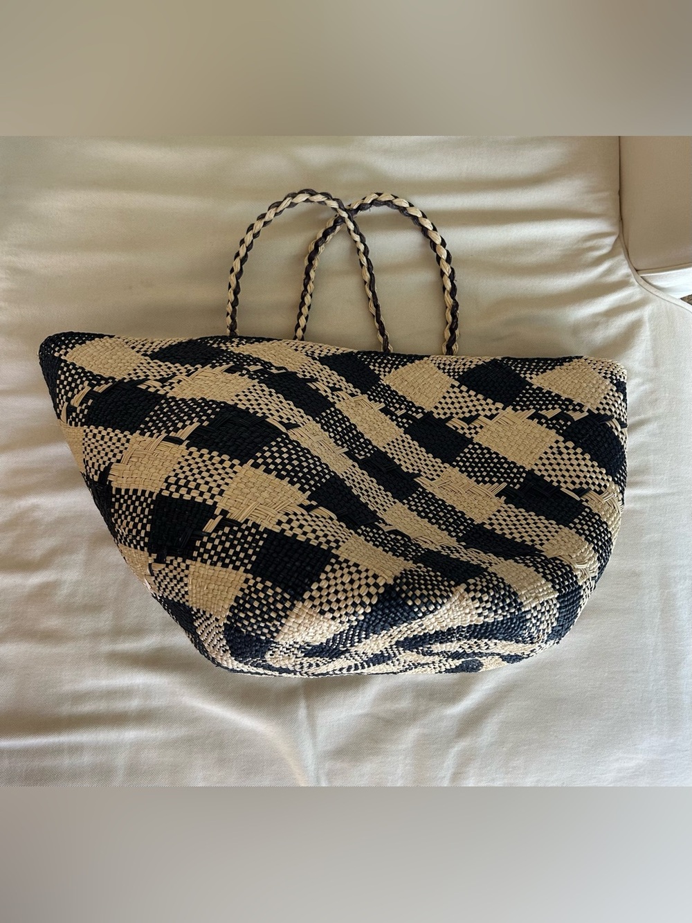 Tuckernuck Cora Cora blue & cream bag